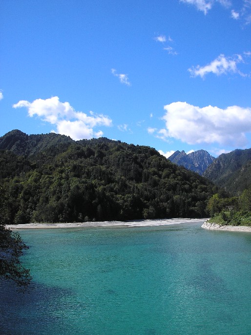  Lago di Barcis nel punto d'ingresso del Cellina